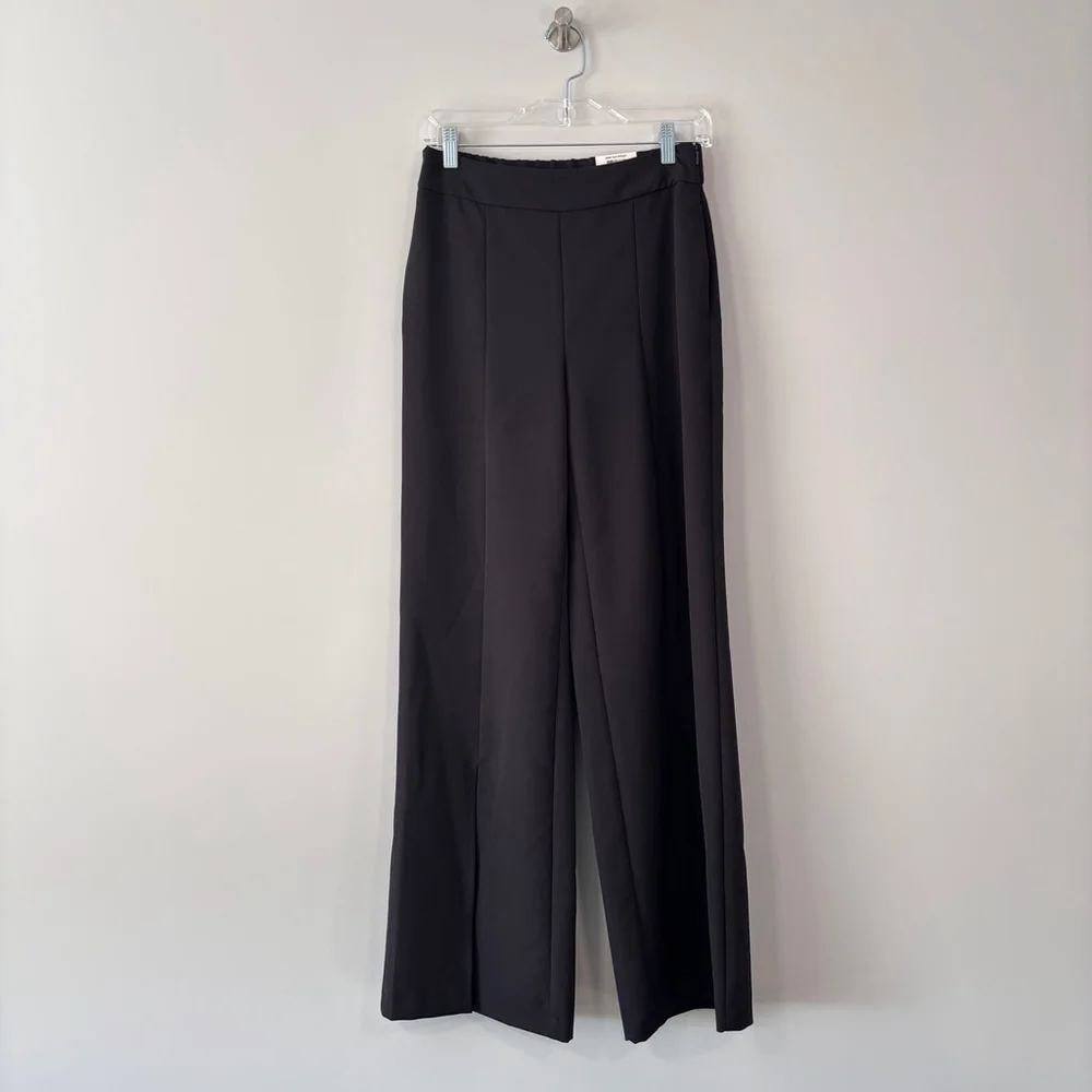 INC International Concepts XS Black High Rise Front-Slit Flare Leg Pants NWT - Picture 5 of 7